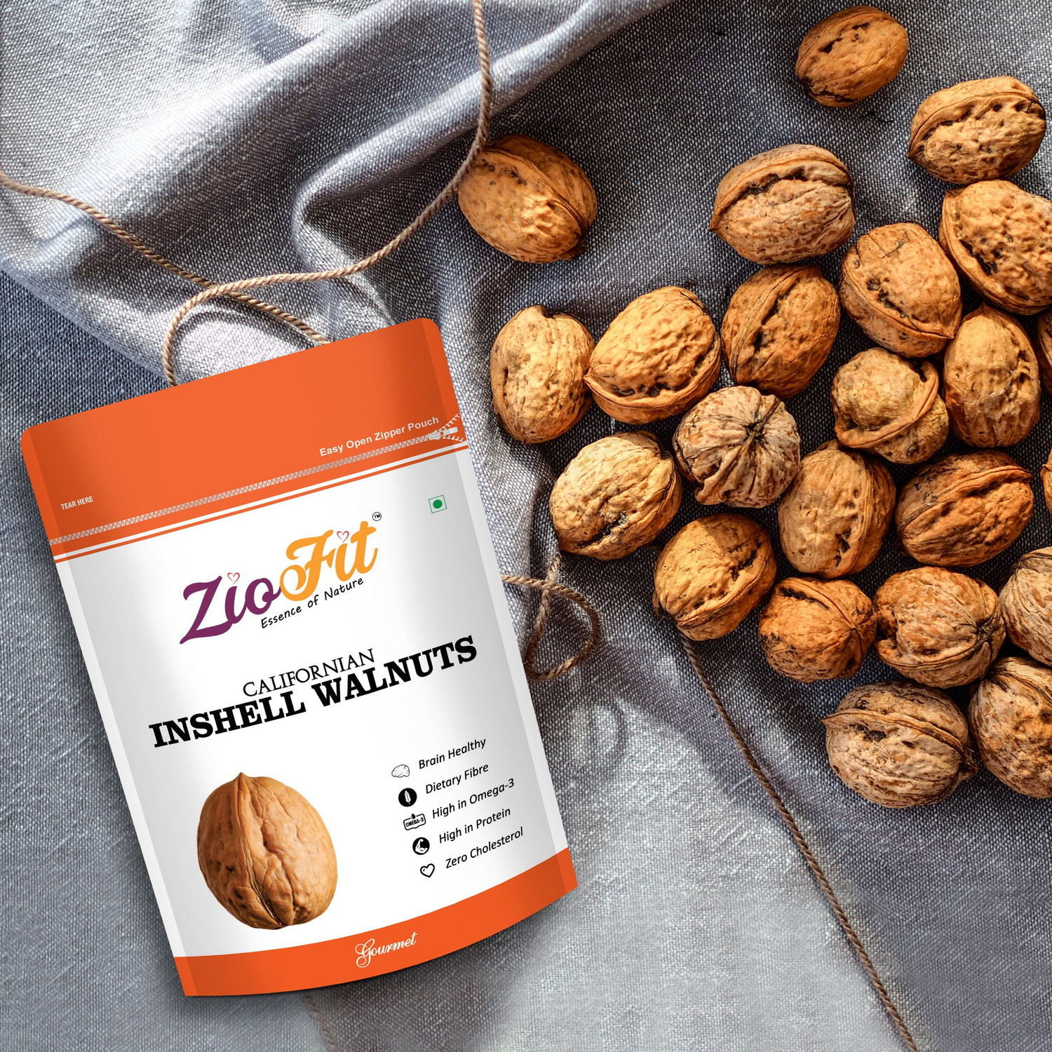 Image of Ziofit Dry Fruits Californian Inshell Walnuts