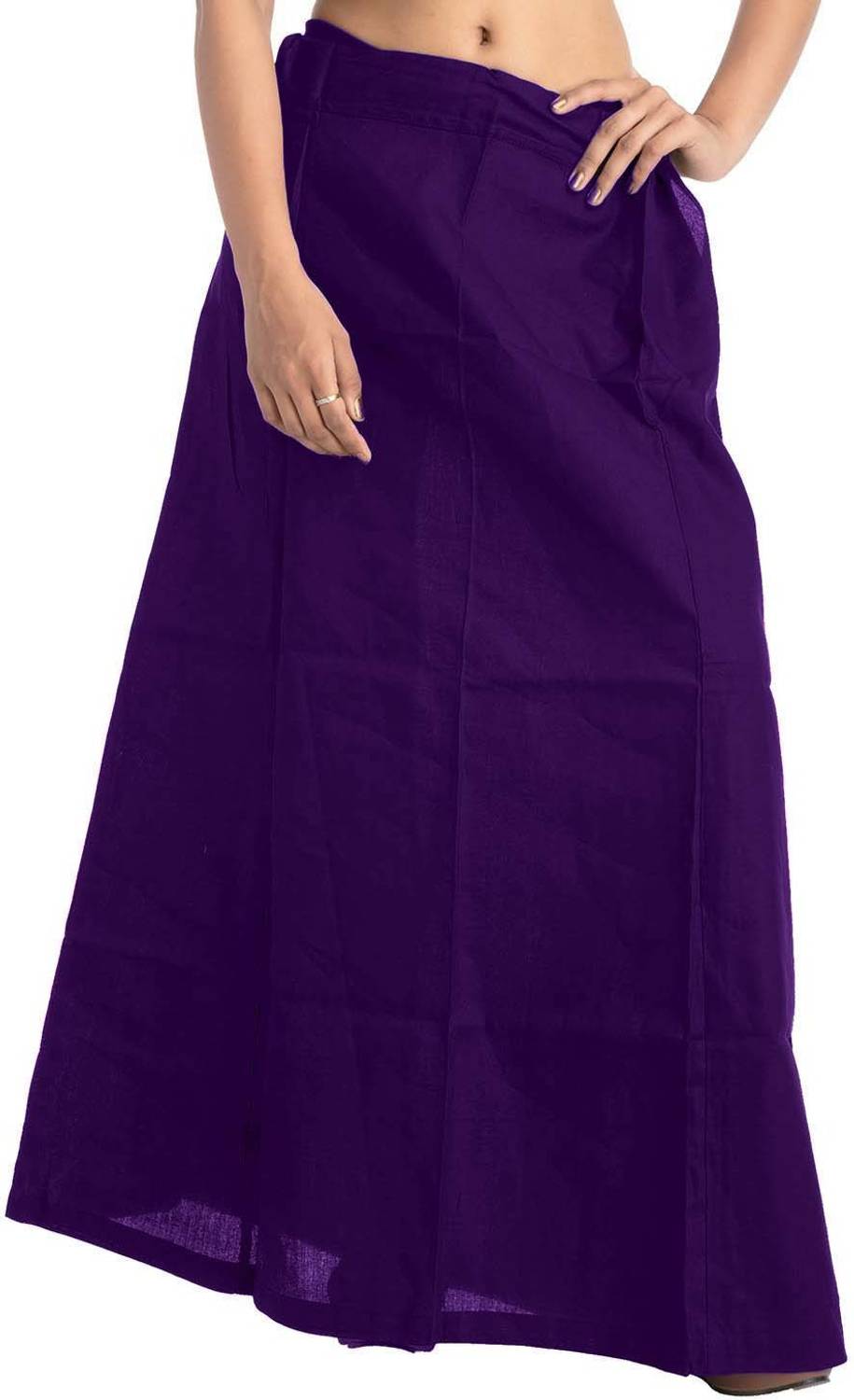 ABNF Cotton Petticoat Saree Bottom Wear Purple Colour For Woman Cotton Blend Petticoat
