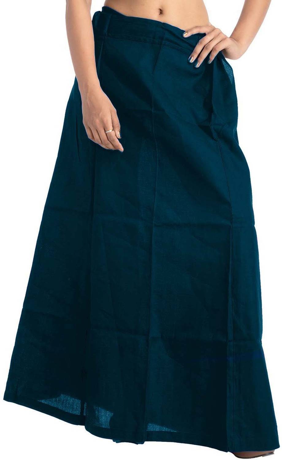 ABNF Cotton Petticoat Saree Bottom Wear Teal Green Colour For Woman Cotton Blend Petticoat
