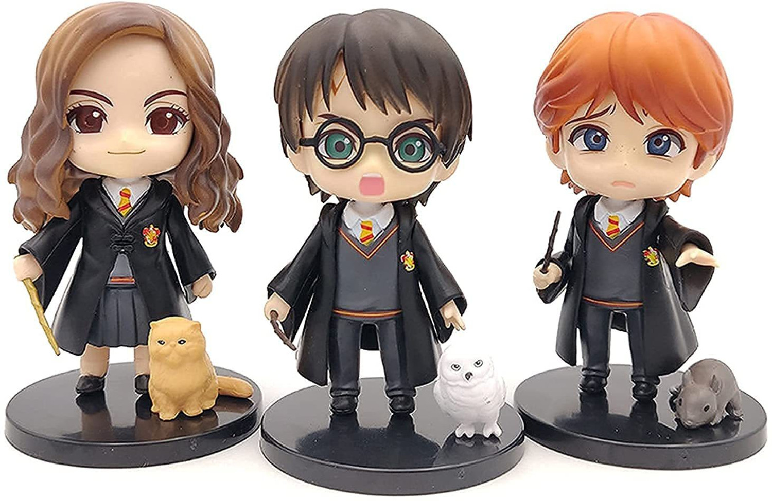 Image of RVM Toys Harry Potter 3 Pcs Action Figure Toy Set for Office, Car and Cake Topper (P)