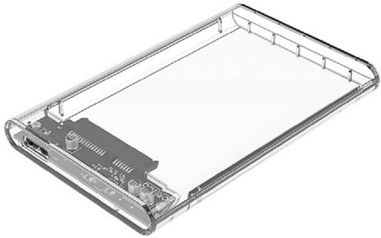 SINGING NOISE USB3. 0 Hard Drive 2.5 inch Hard Drive Enclosure (For PC, Transparent) 3 inch Shock Resistant Hard Drive Enclosure