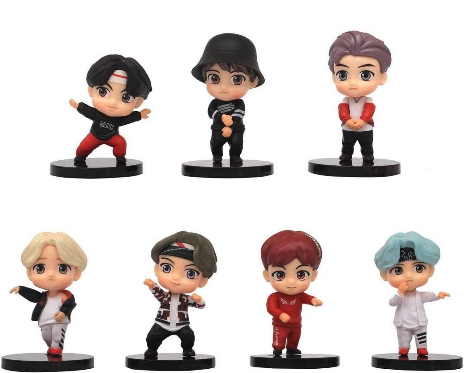 OFFO BTS Tiny Tans - Mic drop Dancing (Set of 7)| BTS / BT21