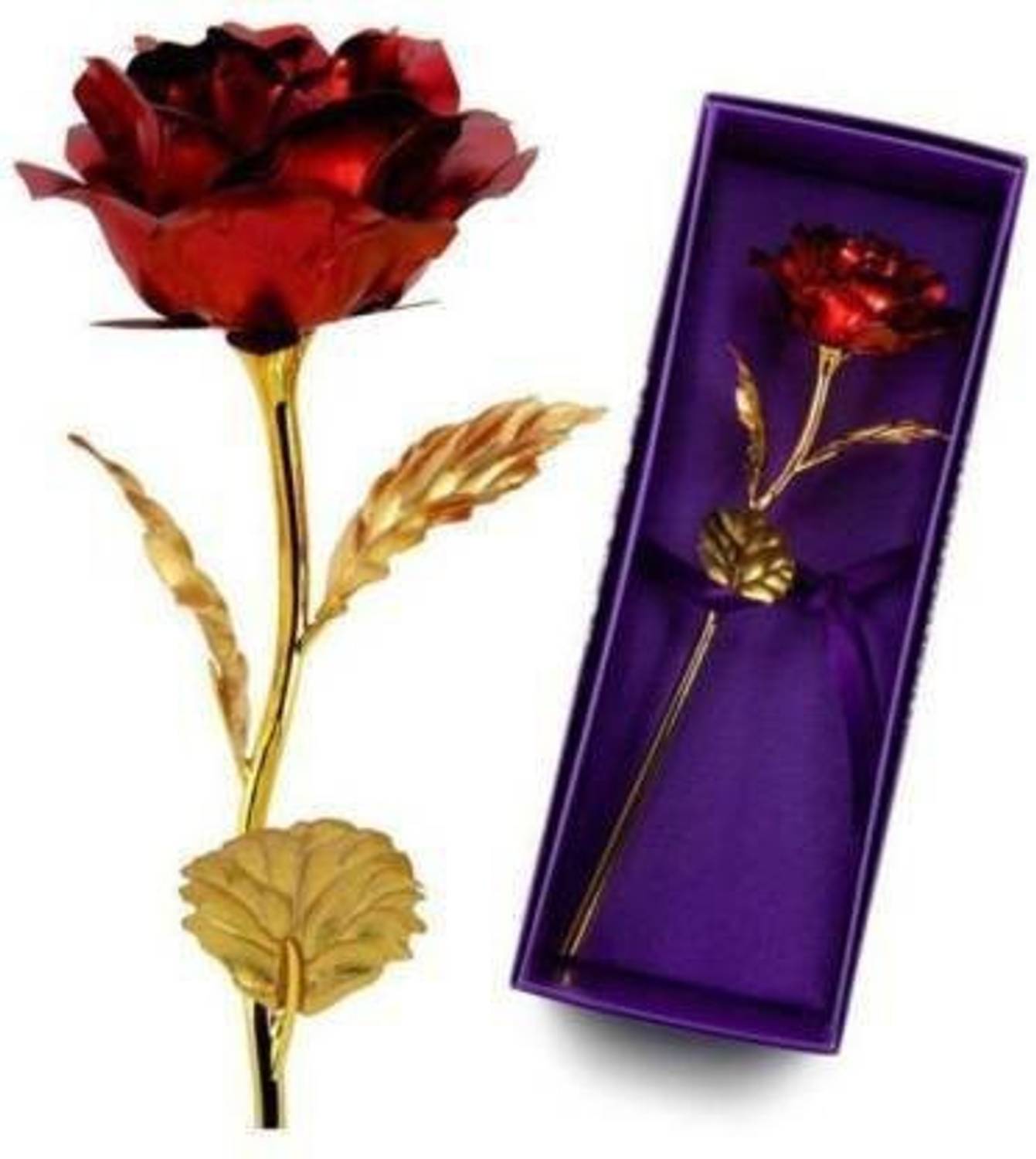 CANDYVILLA Red Rose Artificial Flower