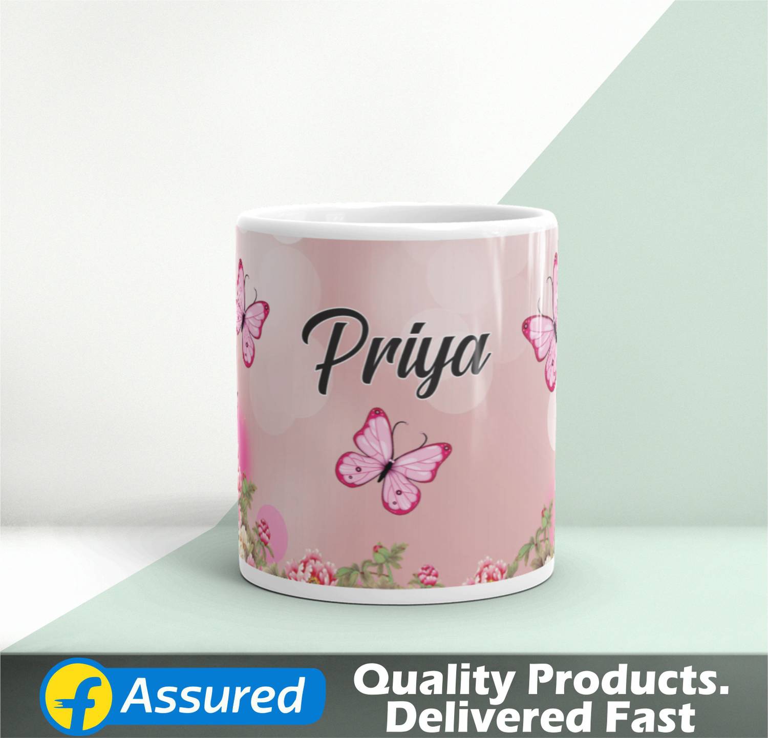 Artgenics Priya Name Ceramic Coffee 320ml Ceramic Coffee Mug