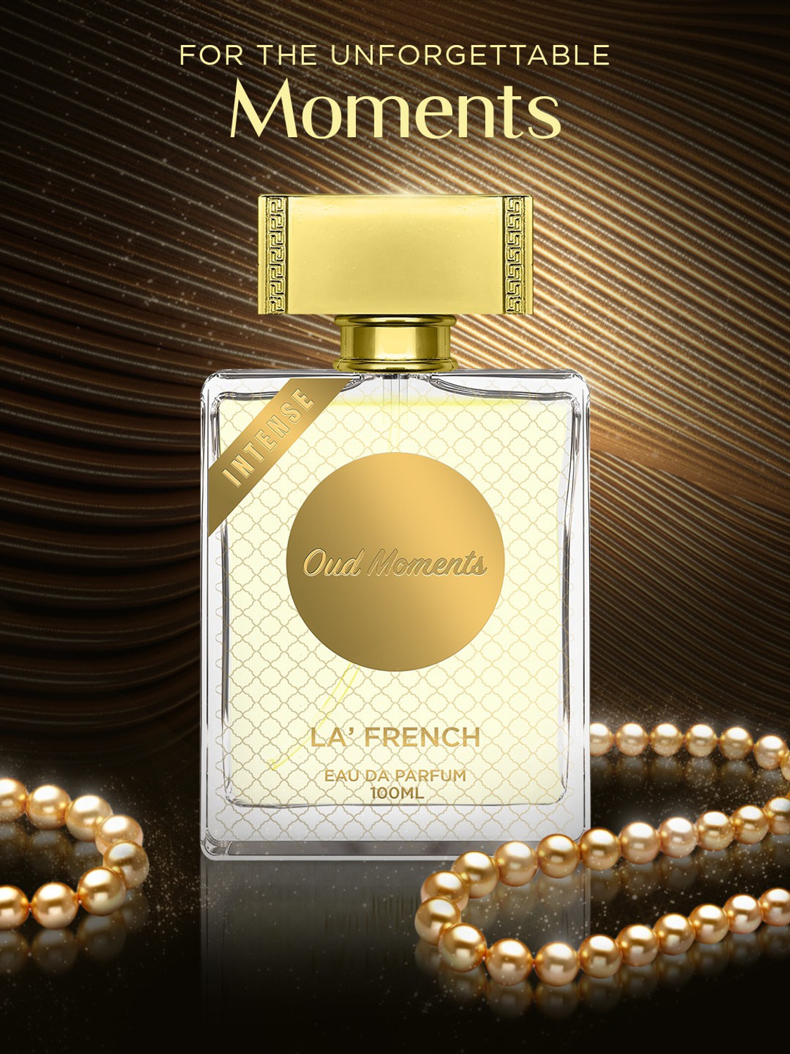 Image of La French Oud Moments Parfum, with Long Lasting Fragrances, 100ml, For- Men and Women Eau de Parfum - 100 ml