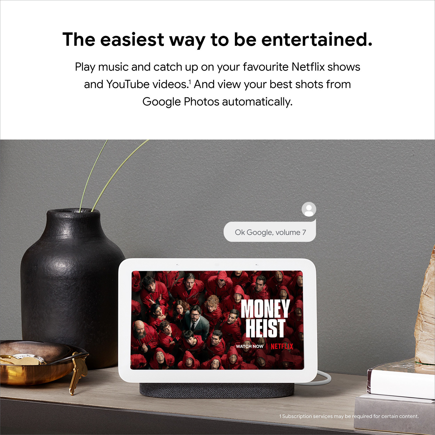 Image of Google Nest Hub (2nd gen), Display with Google Assistant Smart Speaker