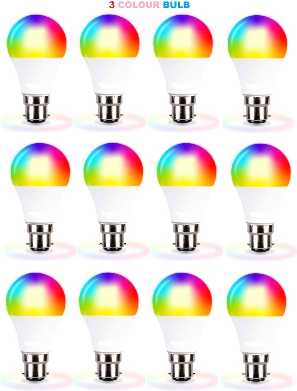 AMYSTY 9 W Basic Round B22 LED Bulb