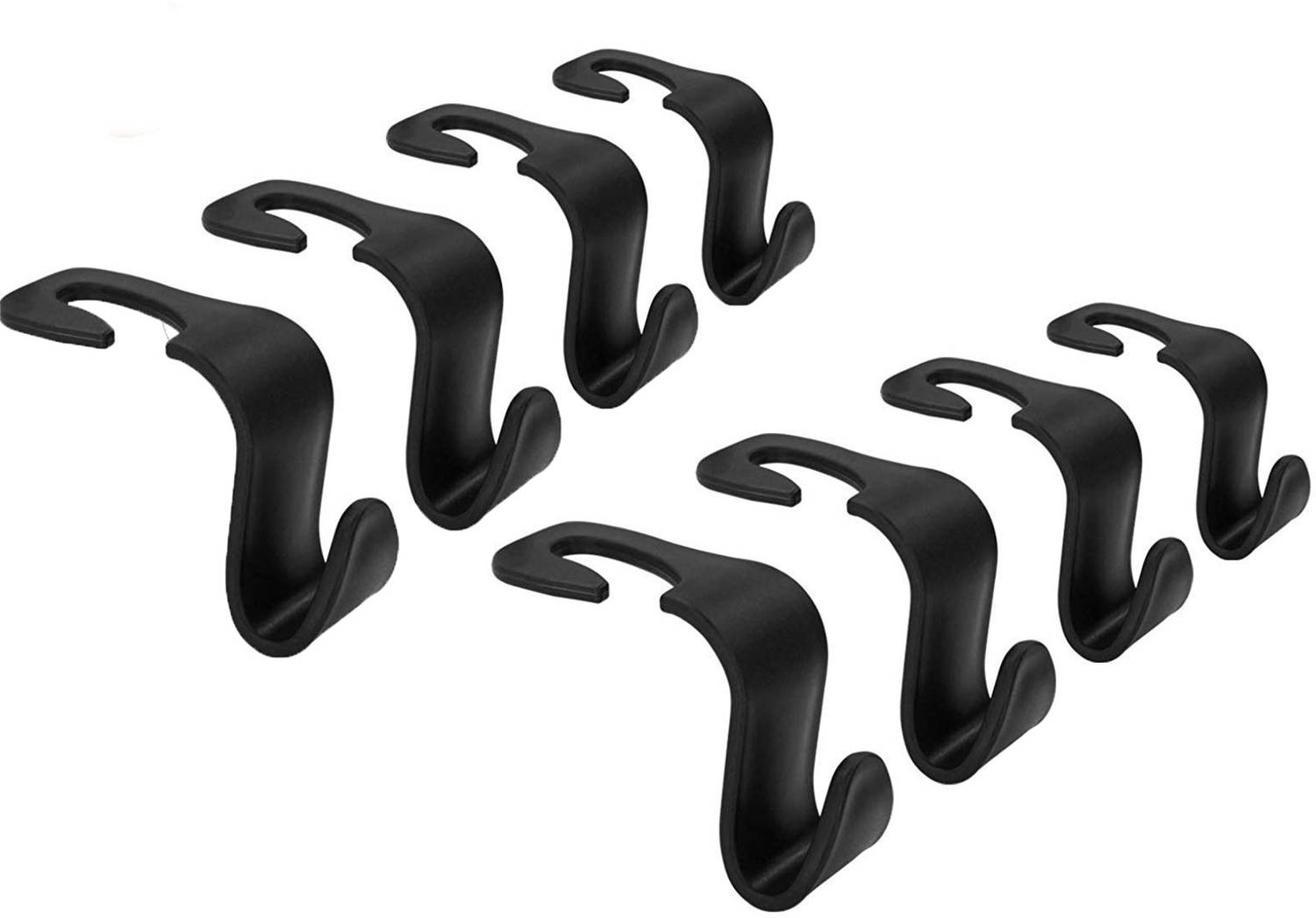 2Mech Backseat Head Rest Organizer Hook for all car ( Pack of 8) Car Bin