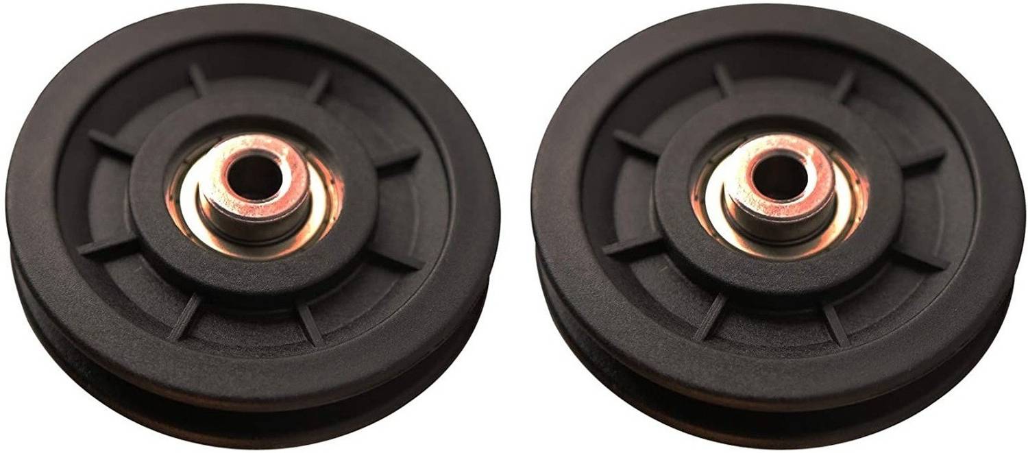Black Mountain 2 Pcs Bearing Pulley Wheel Replace for Gym Equipment Part Cable Merchine Climbing Pulley