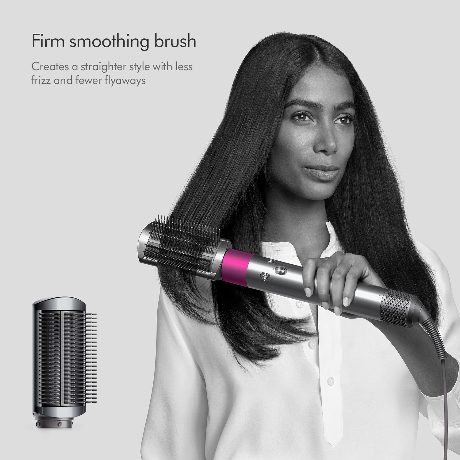 Image of Dyson Airwrap Hair Styler, Complete (Nickel /Fuchsia)
