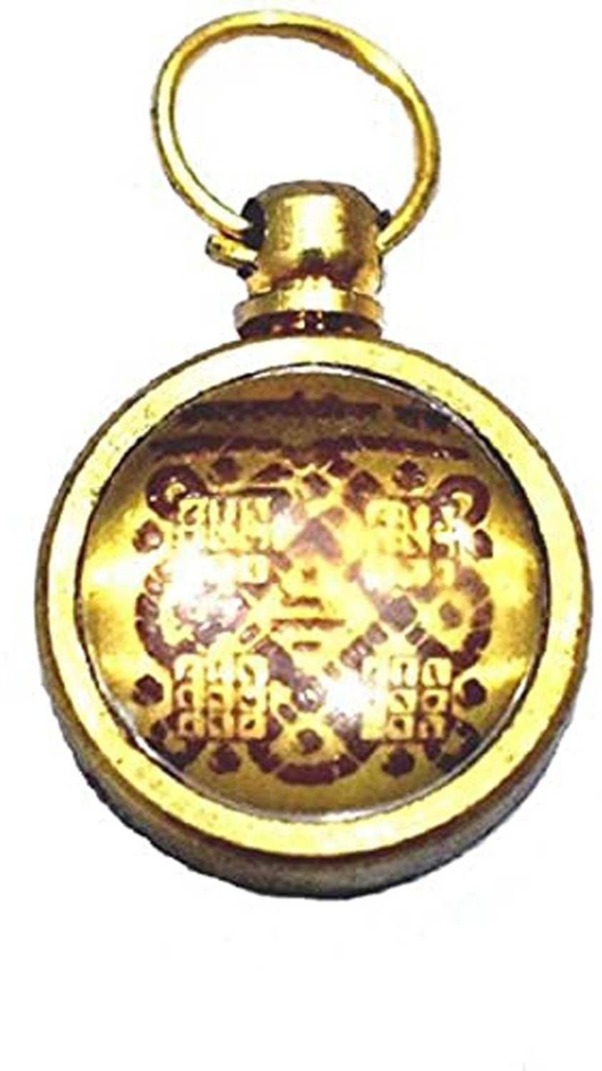 AIR9999 Kaal Sarp Dosh Correction Ashtadhatu Mini Pendant For Men & Women Crystal Brass Pendant