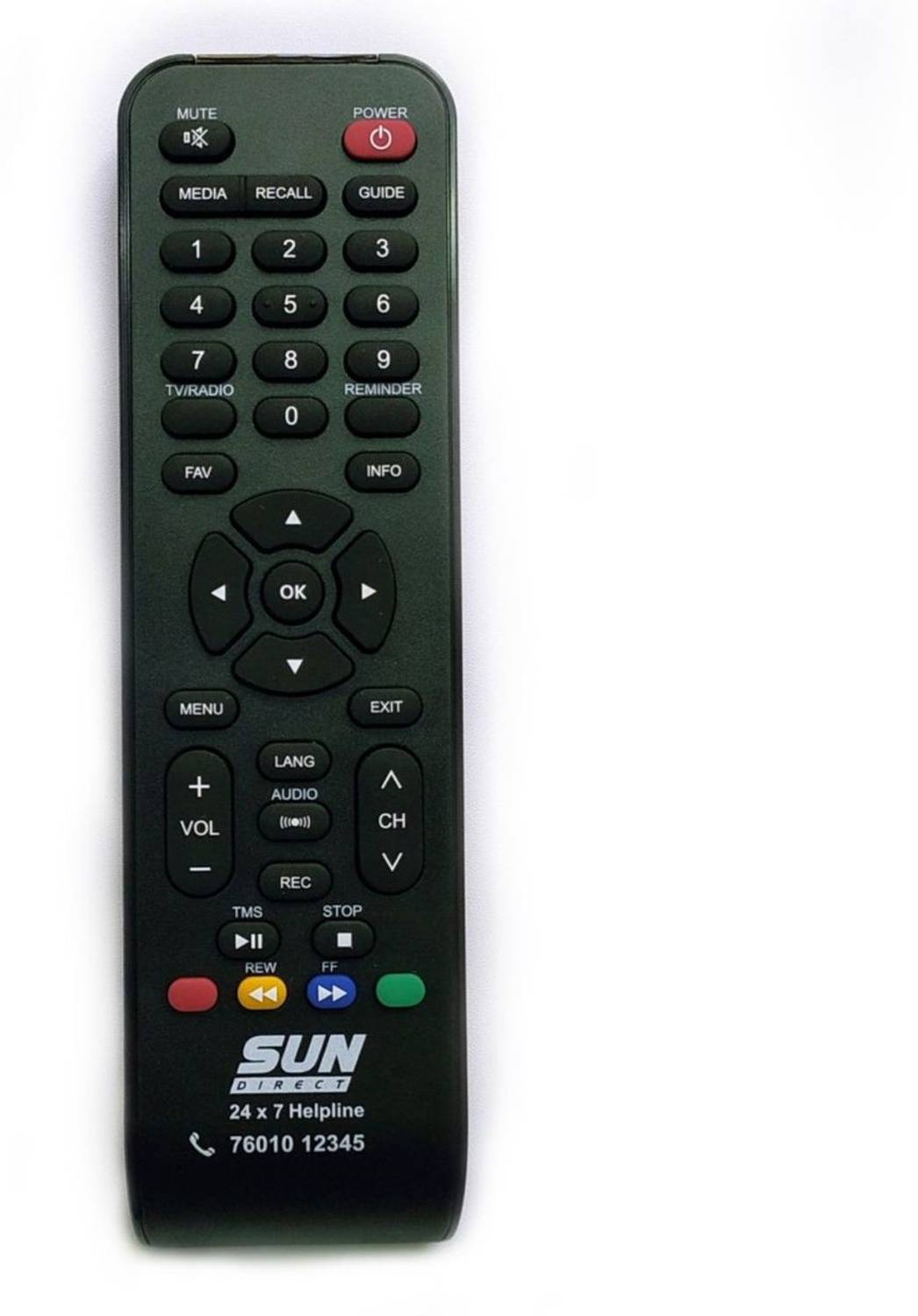 J.K. WEBSHOP Sun Direct SD Set Top Box(Works With All Tv) Remote