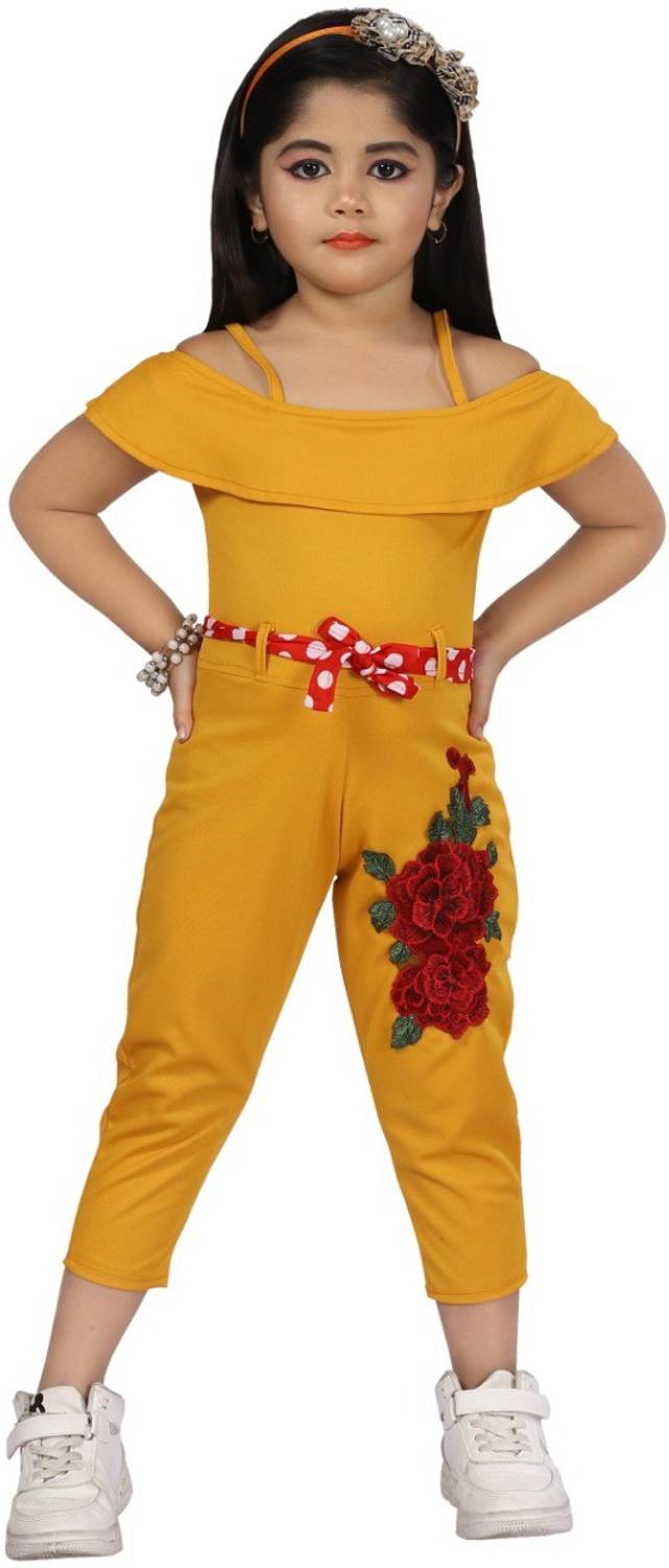 Samshil Fashion Solid Girls Jumpsuit
