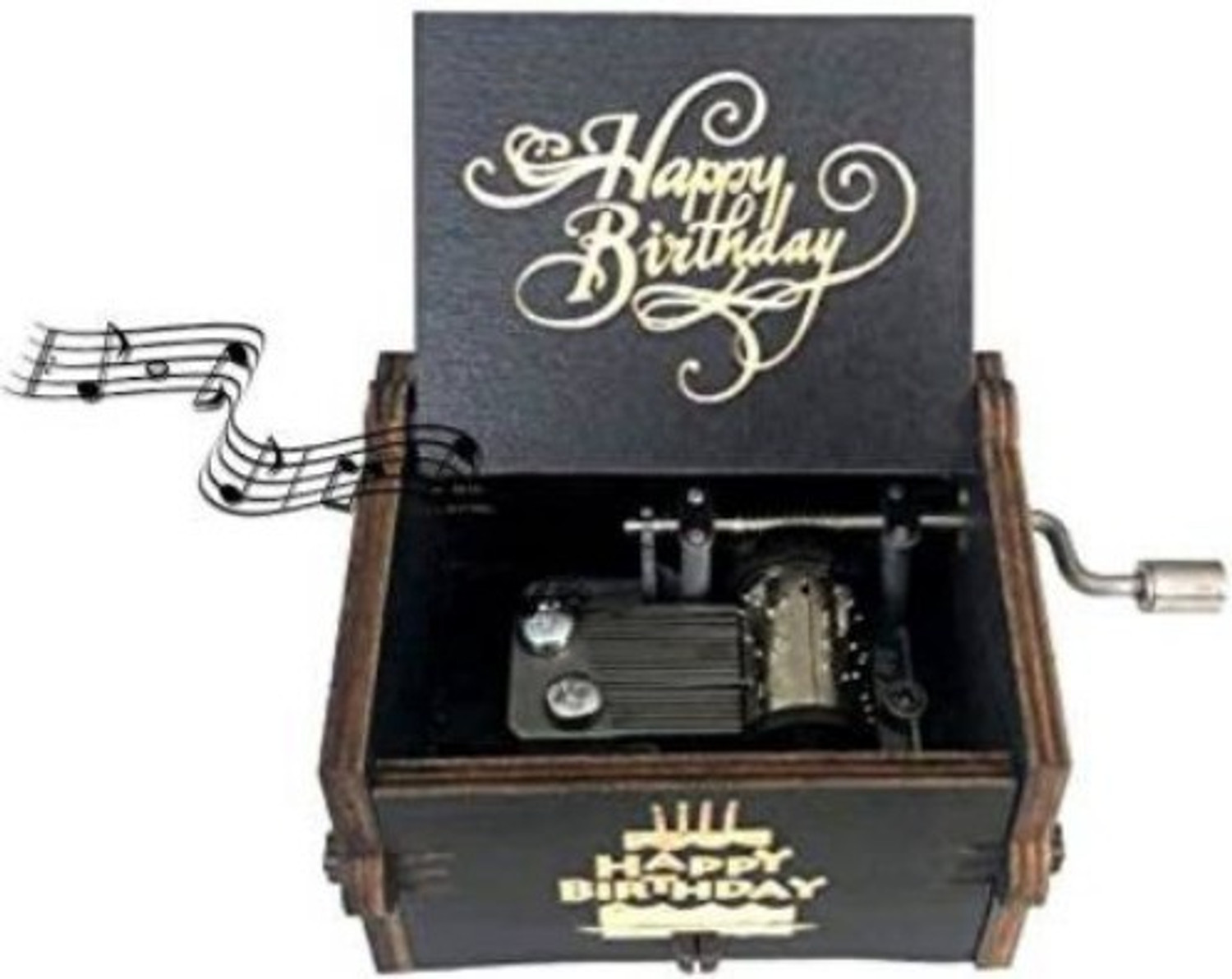 Image of brotherz wooden music box happy birthday instrument