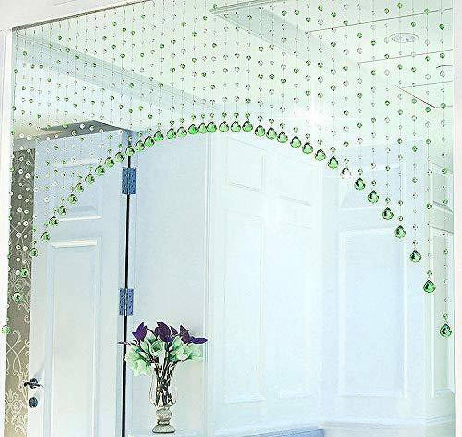 ActiveSales 90 cm (3 ft) Door PVC Semi Transparent Curtain (Pack Of 15)