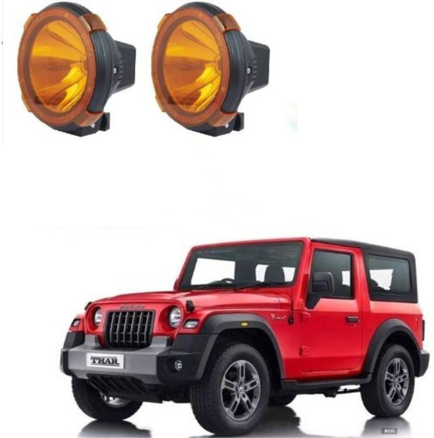 AUTOGARH HID 4'' Inches Fog Lamp Unit For Fog Lamp Unit For Mahindra Thar Fog Lamp Car HID for Mahindra (12 V, 55 W)