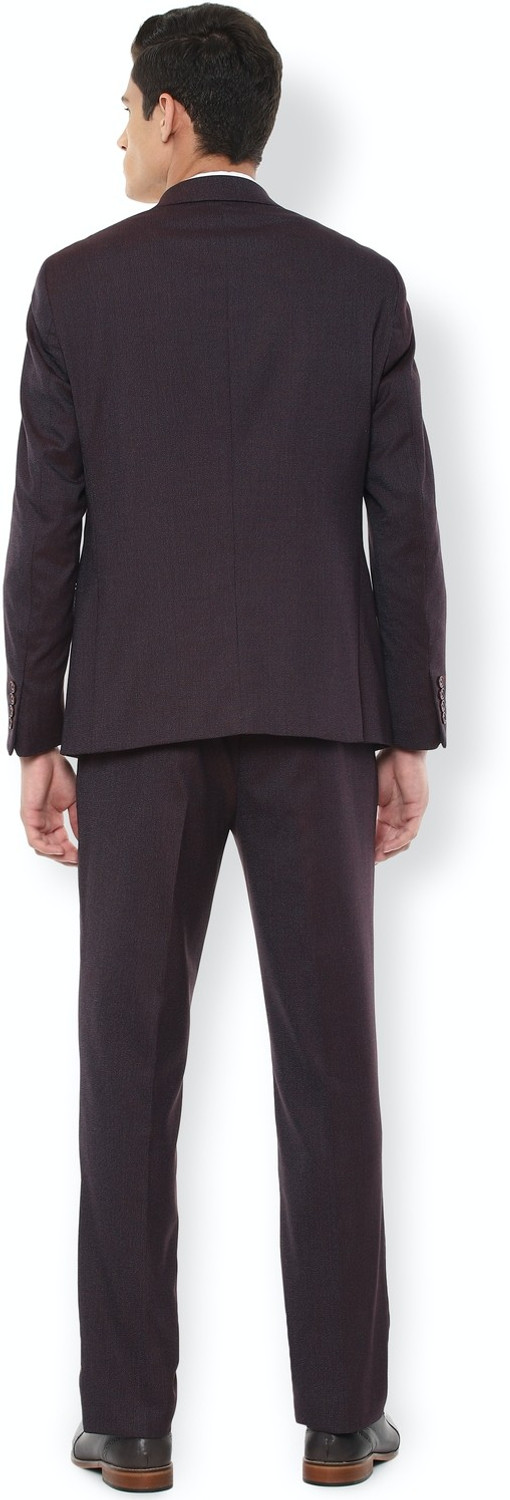 Image of VAN HEUSEN Single Breasted Solid Men Suit