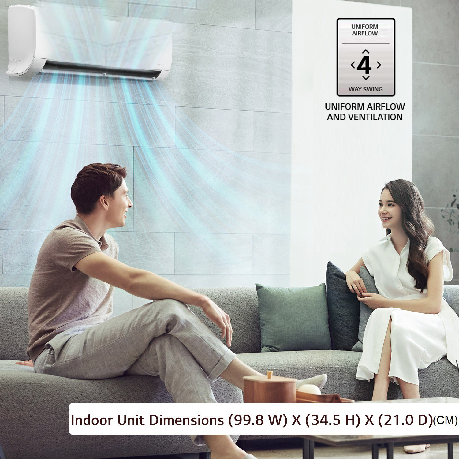 Image of LG 2022 Model 1.5 Ton 5 Star Split Inverter Super Convertible 6-in-1 CoolingAI, , HD Filter with Anti-Virus Protection AC