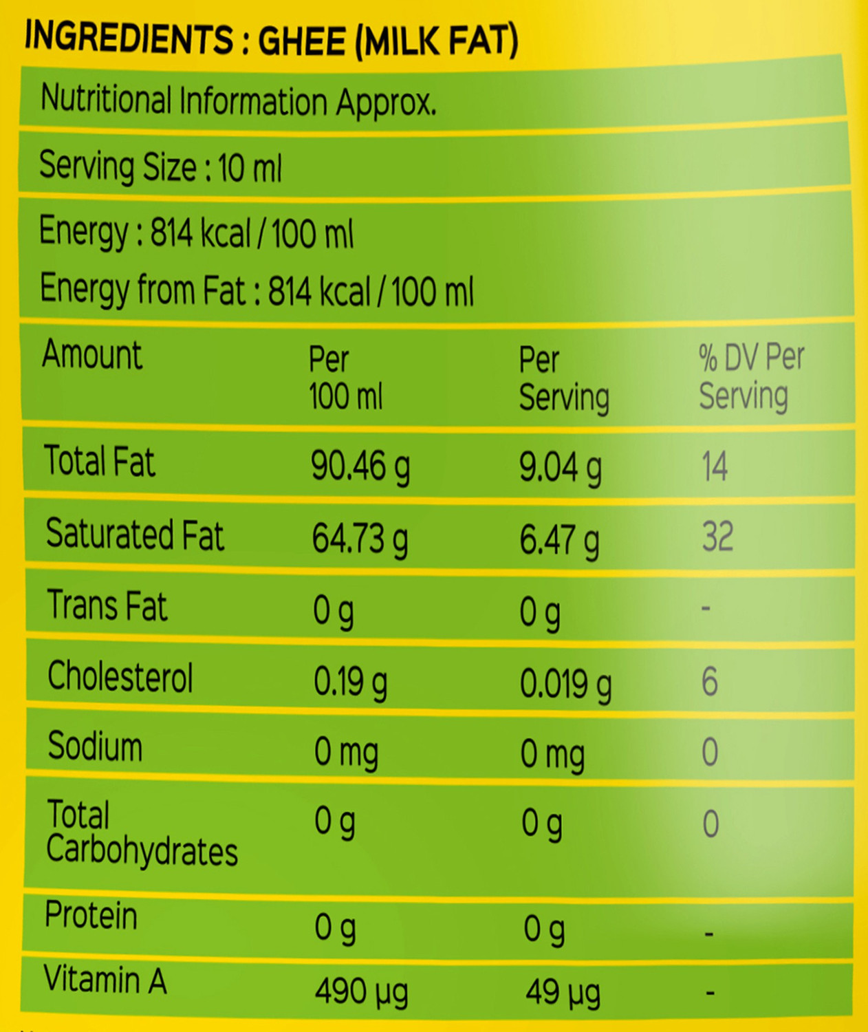 Image of AABAD Cow Ghee Plastic Bottle