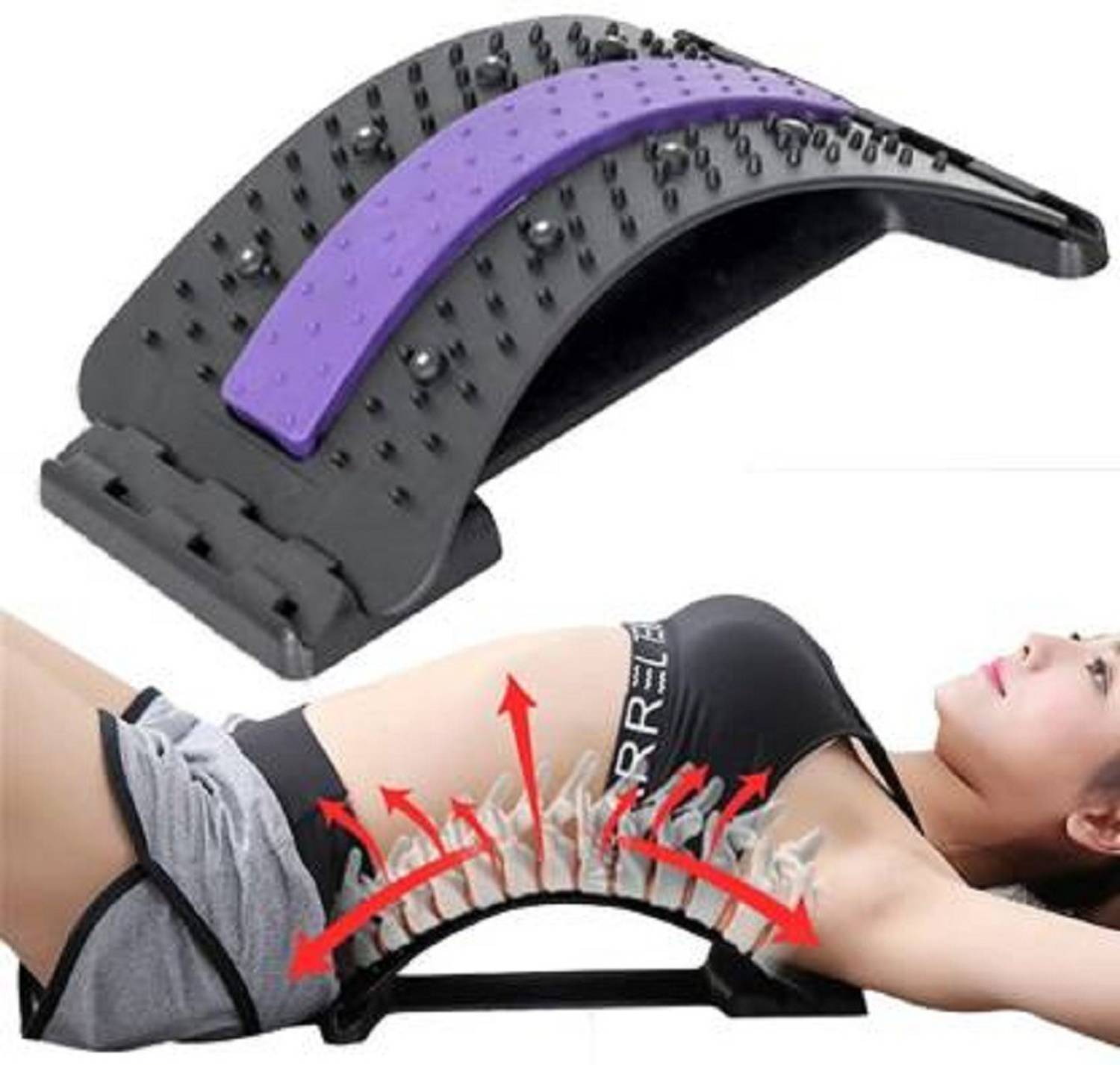 ALORNOR UNISEX Back Stretcher , Back Pain Remover for Office Chair, Magic Stretcher Back / Lumbar Support