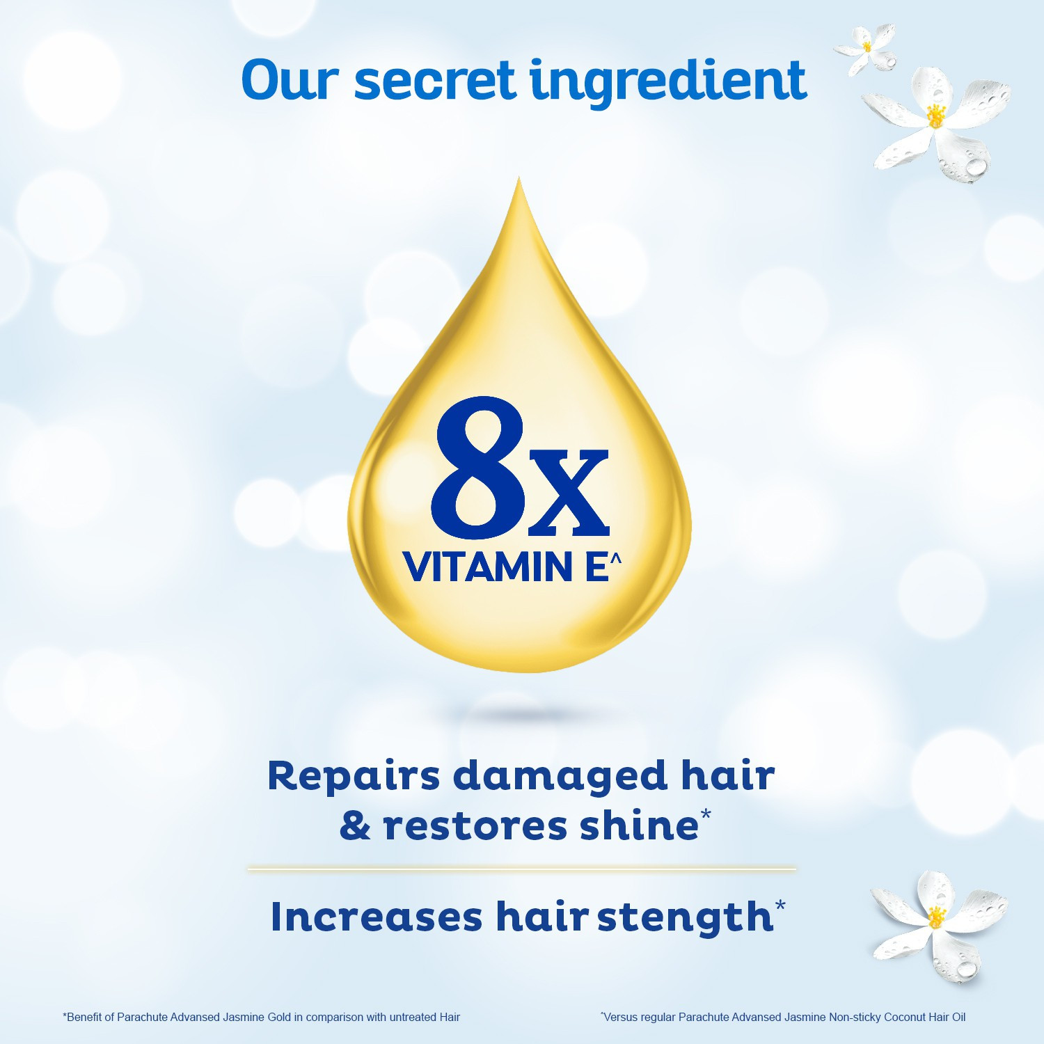 Image of Parachute Advansed Jasmine Gold Coconut Hair Oil with Vitamin E for Super Shiny Hair, Non-sticky Hair Oil