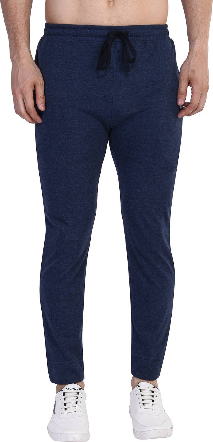 Boscage with device Solid Men Dark Blue Track Pants