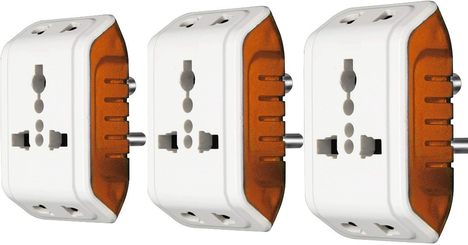 Image of KAVANA Pin Multi Plug with Individual Socket,MULTIPLUG,Power Plug Adapter travel plug 5 A Three Pin Socket