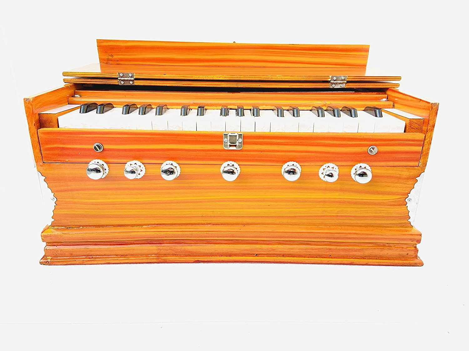 Image of MAGA MART 7 STOPPER 3.2 Octave Hand Pumped (Two Fold Bellow, Male Reed, Bass Reed) 3.2 Octave Hand Pumped Harmonium