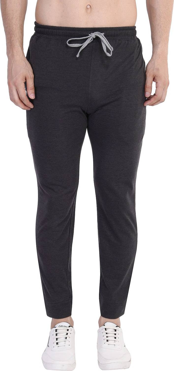 Boscage with device Solid Men Grey Track Pants