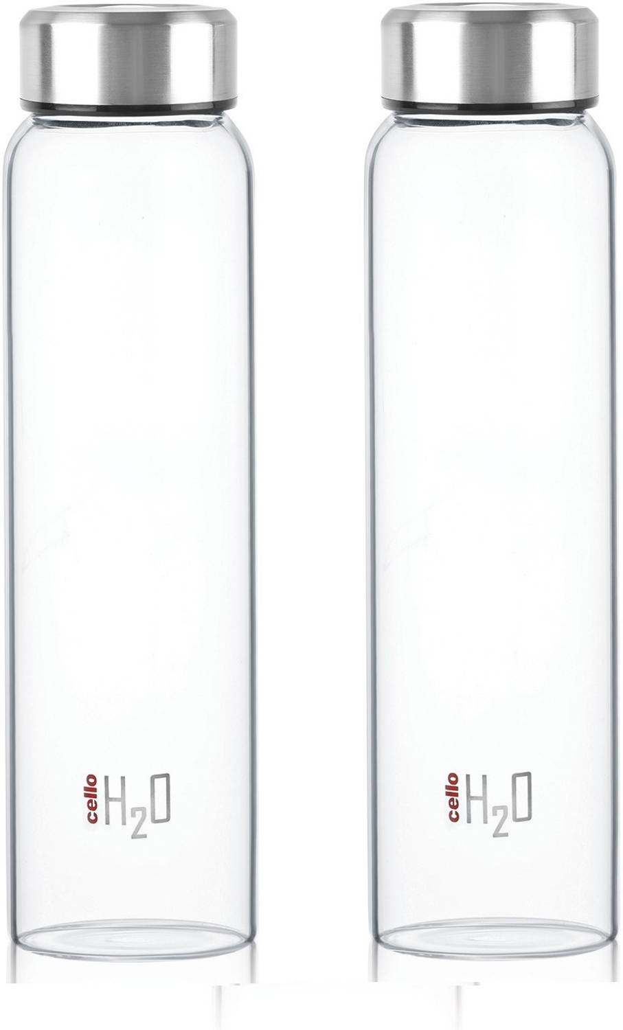 cello Steelo H2O Borosilicate Glass 1000 ml Glass Bottle