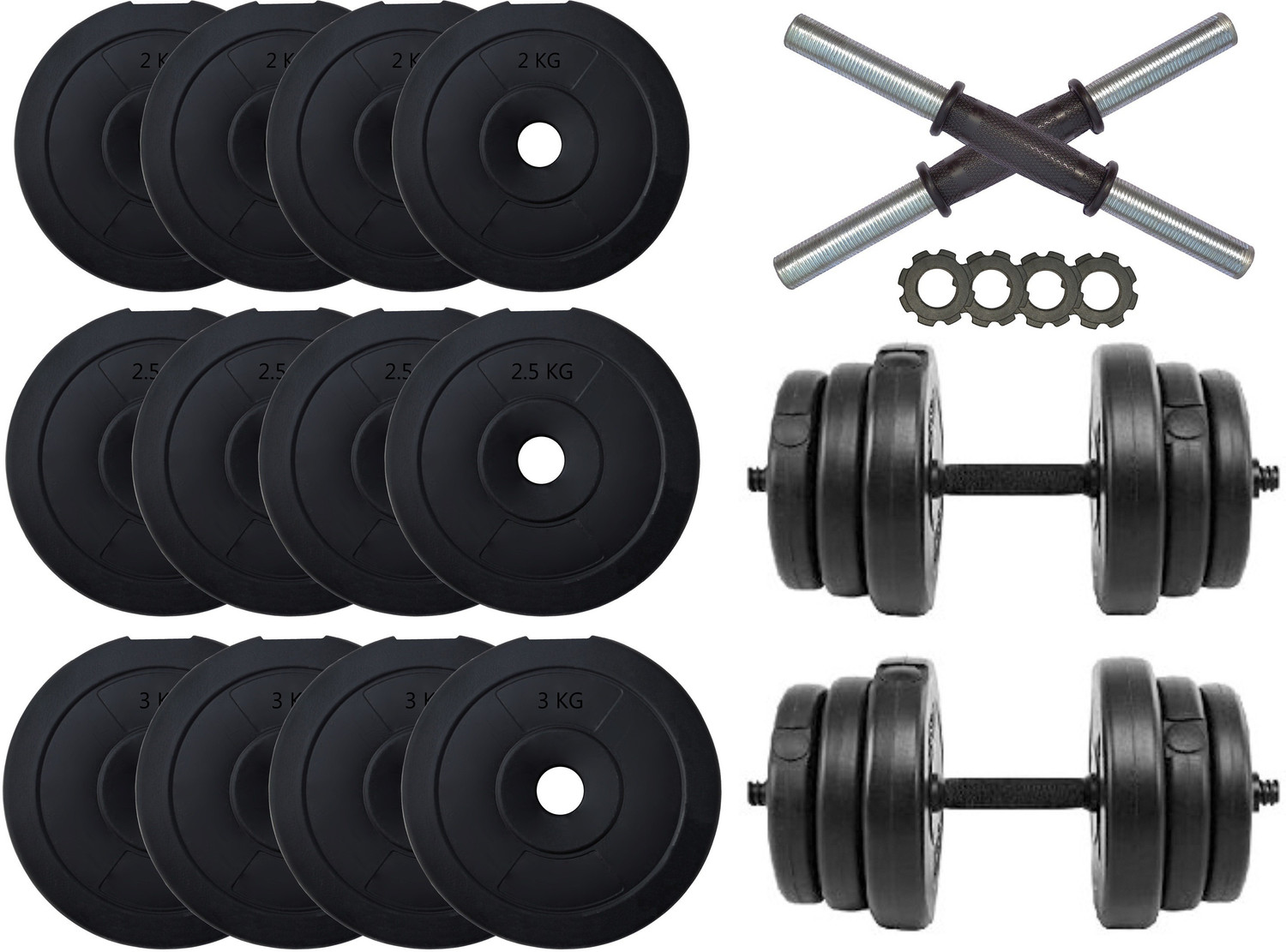 Image of STARX 30 KG COMBO Dumbbells Adjustable Dumbbell