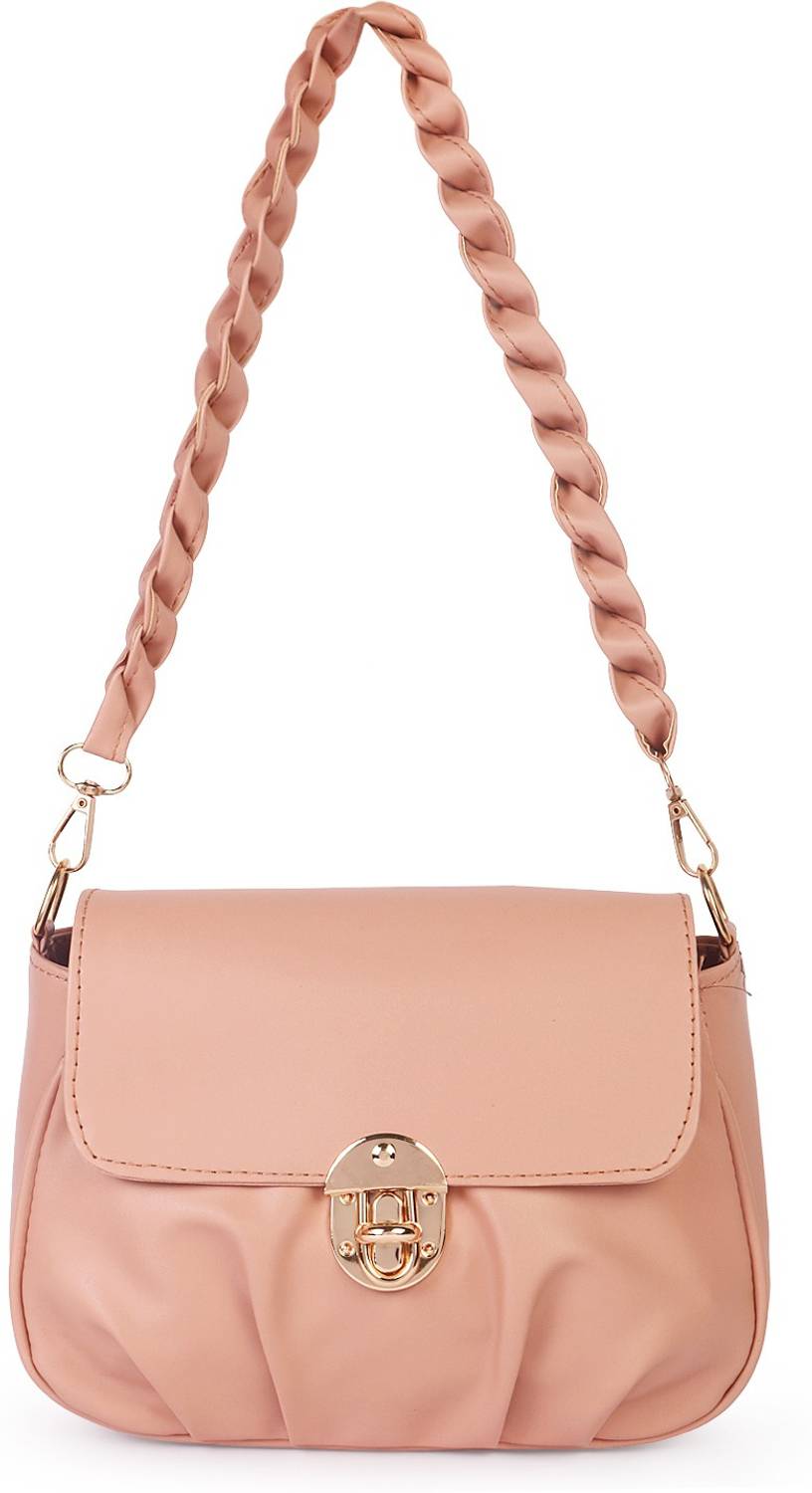 ALIZA Beige Sling Bag Elegant Classic Handbag for women and girls