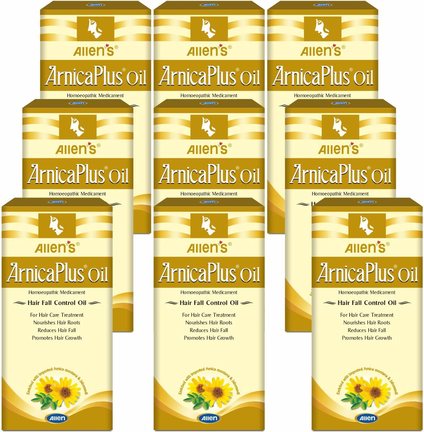 Allen's ArnicaPlus Hair Oil (100ml X 9) Hair Oil