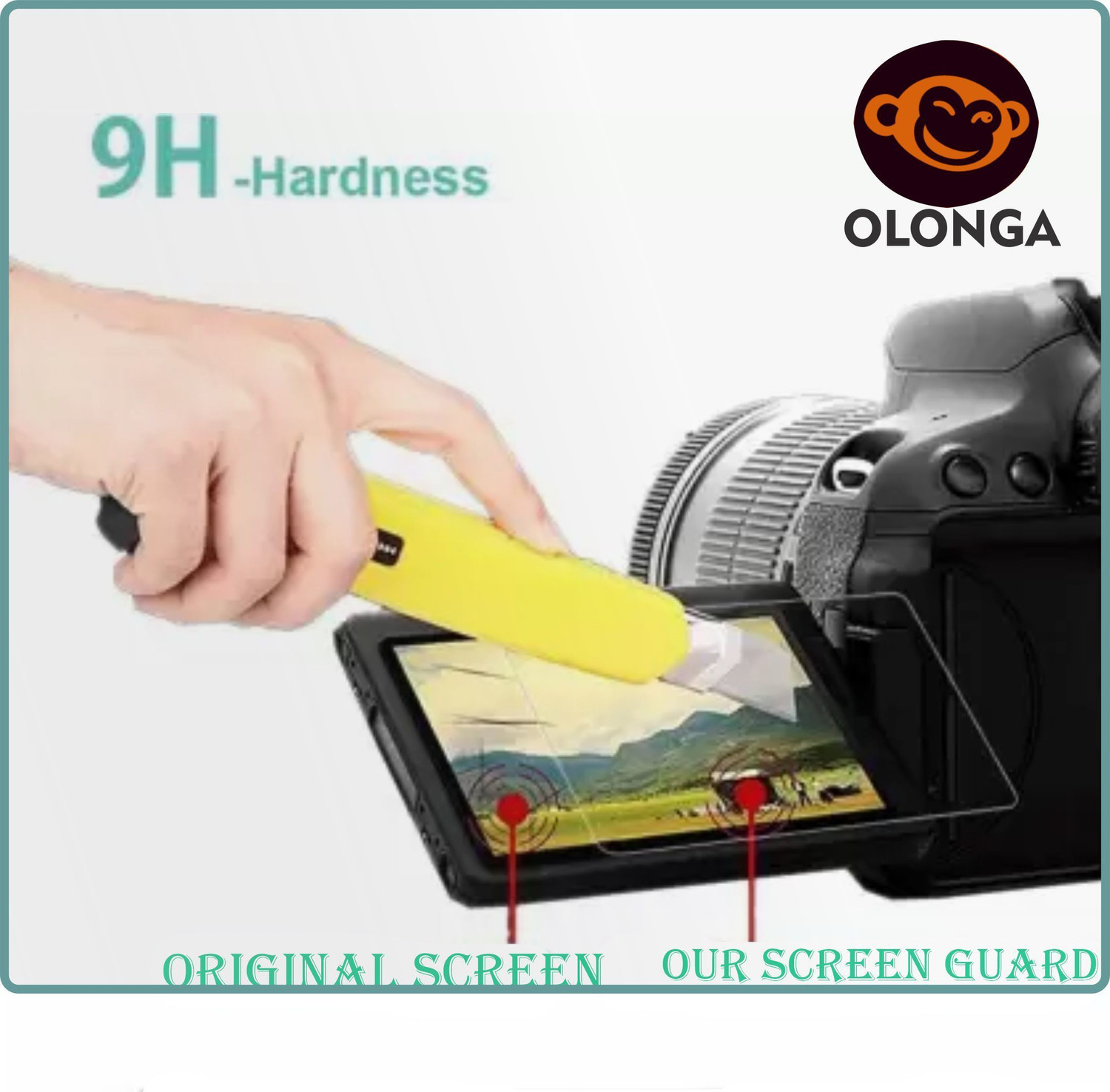 Image of Olonga Screen Guard for Canon EOS 800D, Canon EOS 2000D, Canon EOS 77D / EOS 9000D, EOS Rebel T7 EF-S