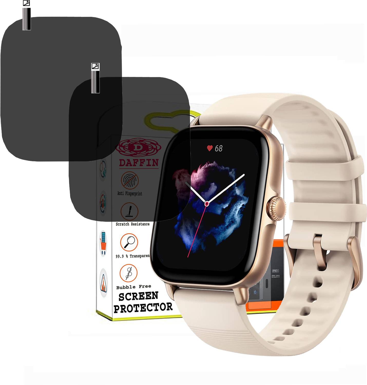 daffin Screen Guard for Amazfit GTS 3 SmartWatch SCREEN GUARD