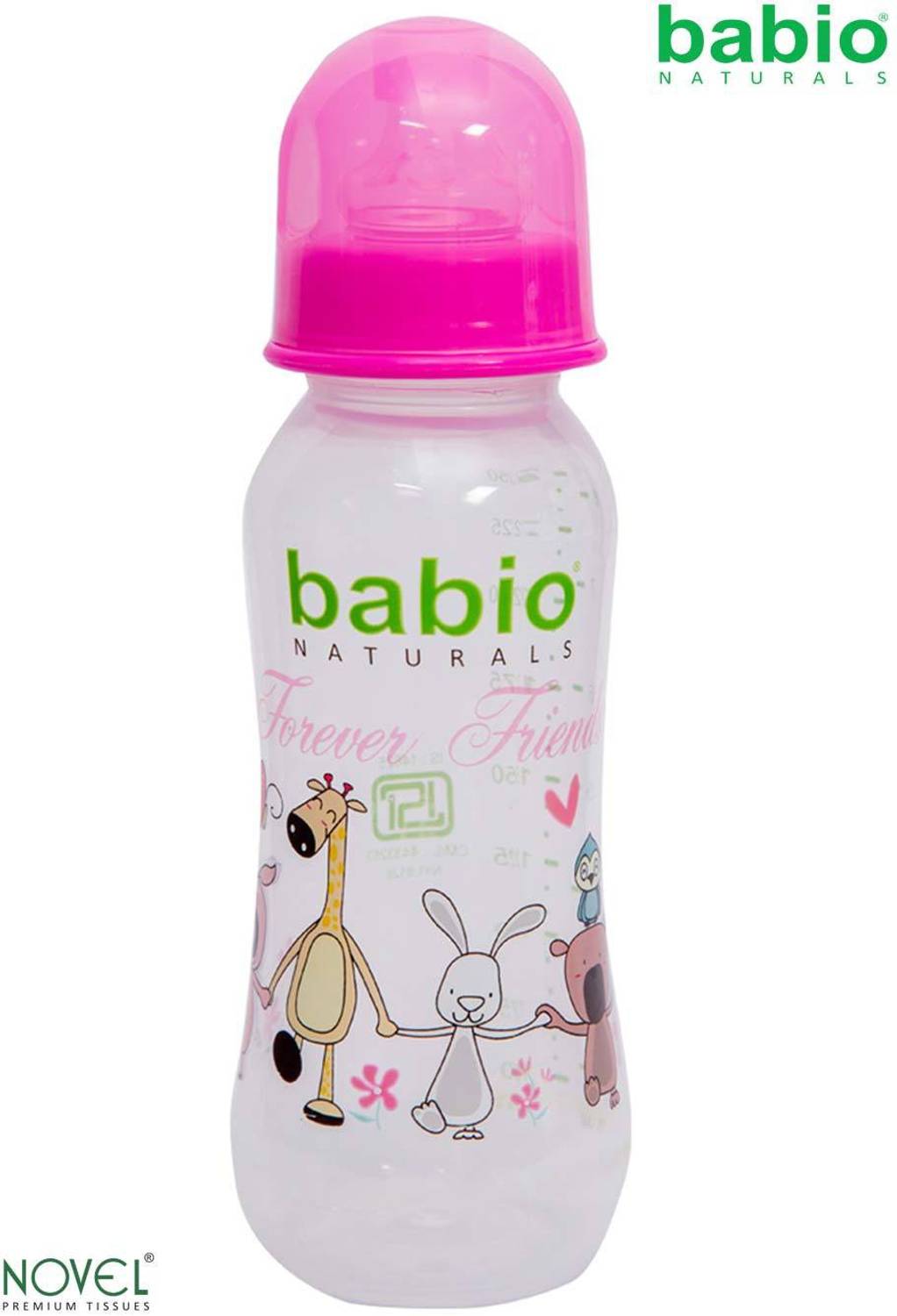 babio Printed feeding bottle 4 OZ - 250 ml