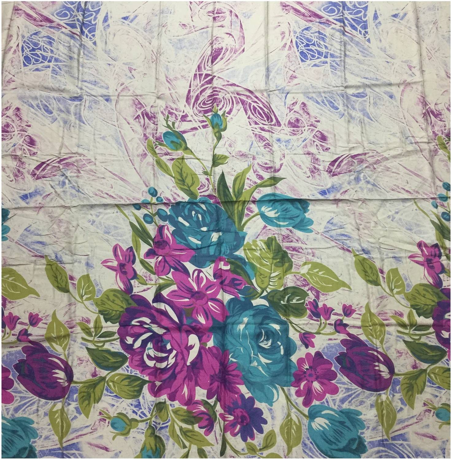 BKRKJ Viscose Rayon Floral Print Kurta Fabric