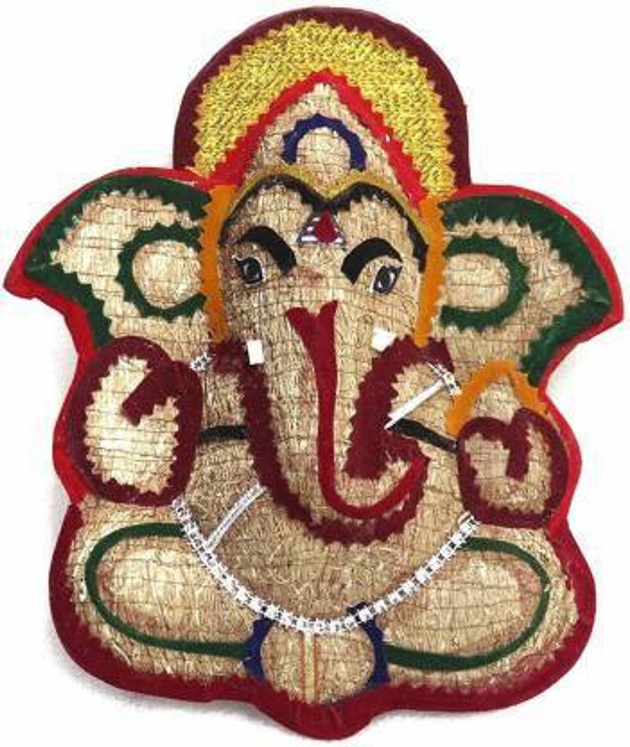 tskutty Vettiver Ganesha / Lavancha Ganapathi Wall Hanging Decorative Showpiece - 24 cm Decorative Showpiece - 24 cm
