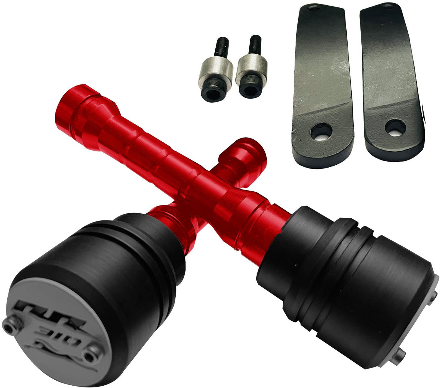 Image of Vagary Red Bike Crash Guard Protector Frame Slider for Apache RR310