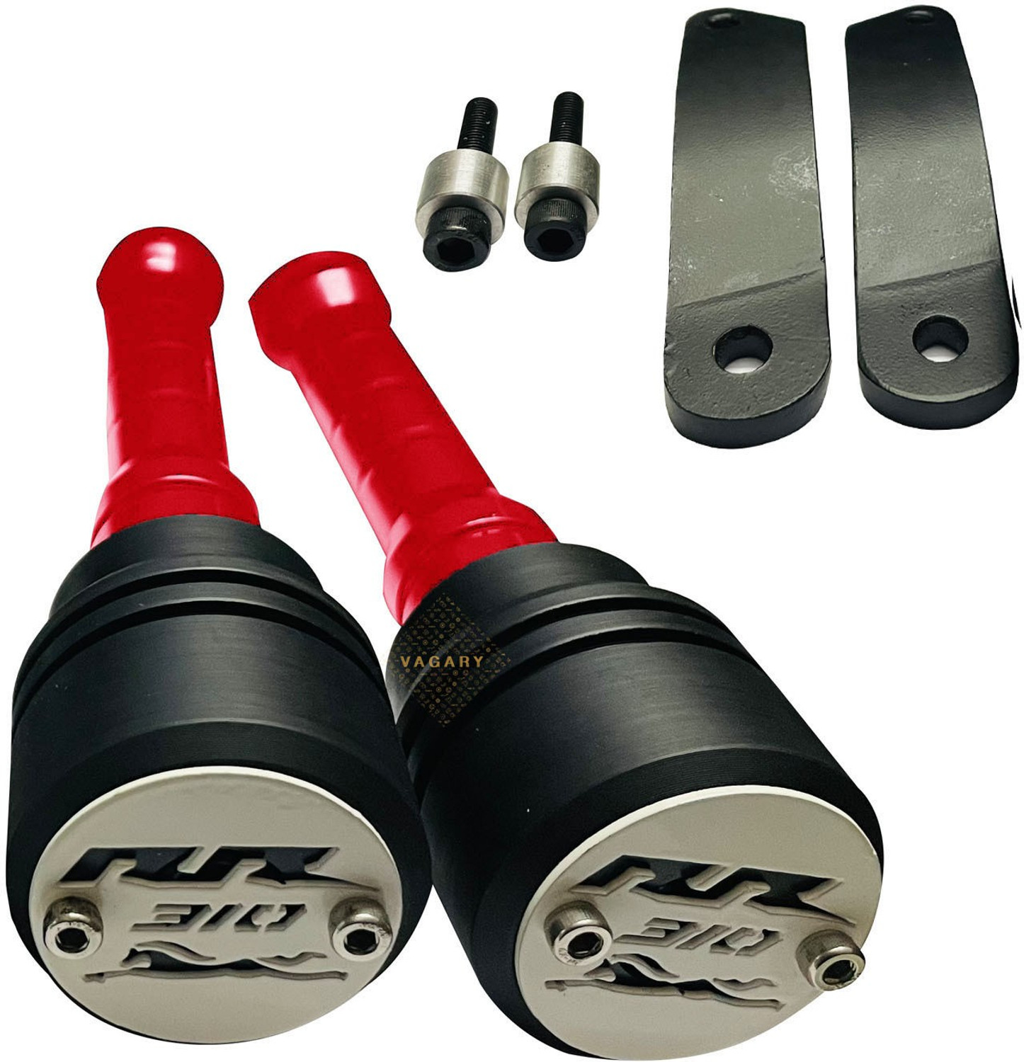 Image of Vagary Red Bike Crash Guard Protector Frame Slider for Apache RR310