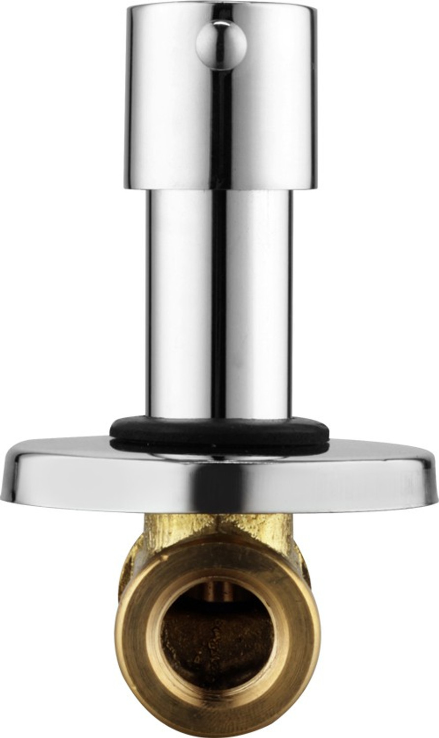 Image of Spazio Chrome Fusion Brass 15 MM (1 /2 Inch) Concealed Stop Cock With Flange, Pack Of 1 Stop Valve Faucet