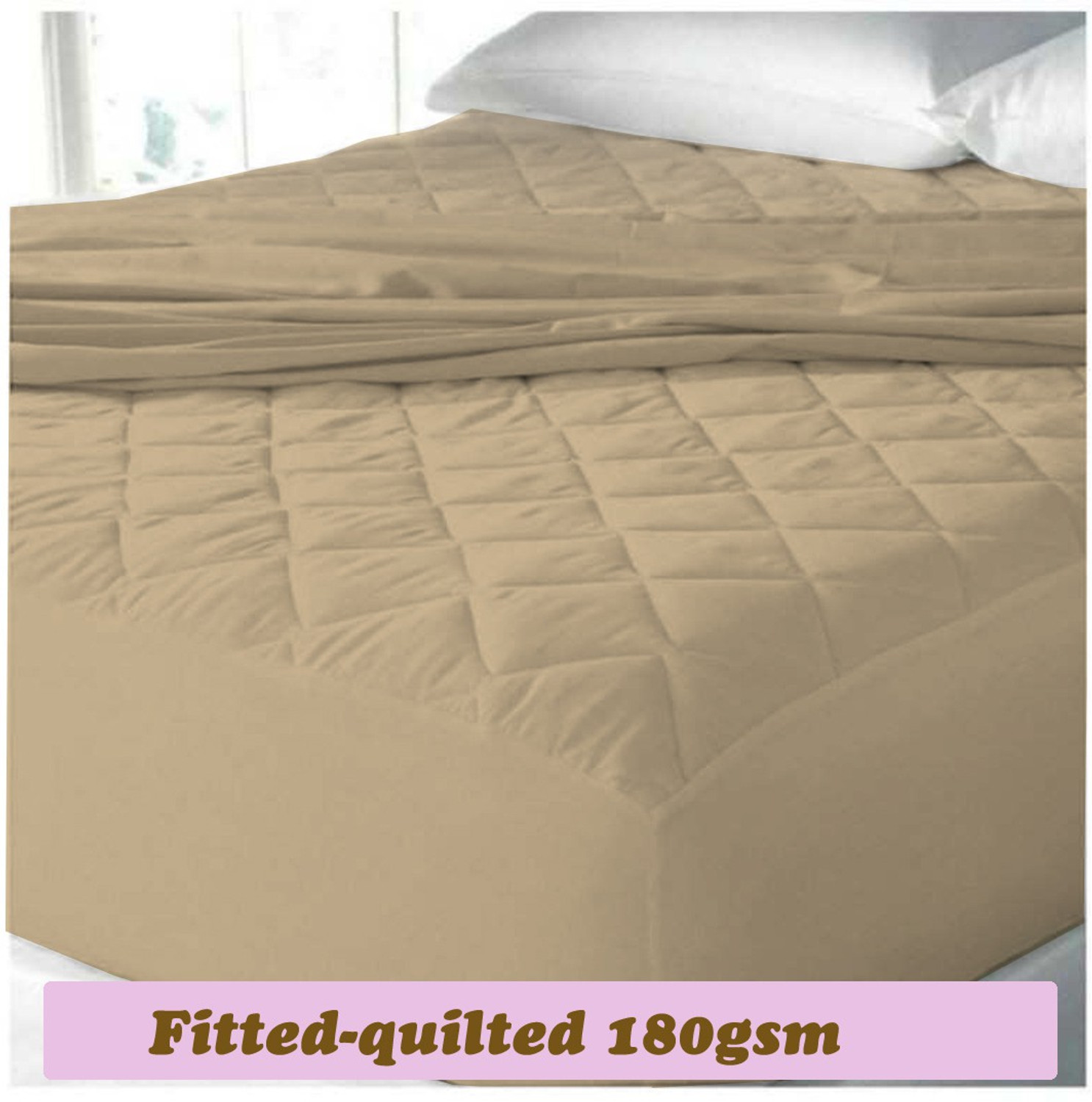 Image of CRAZY WORLD Single Size Fitted Nylon, Polyster Breathable, Stretchable, Waterproof Mattress Cover