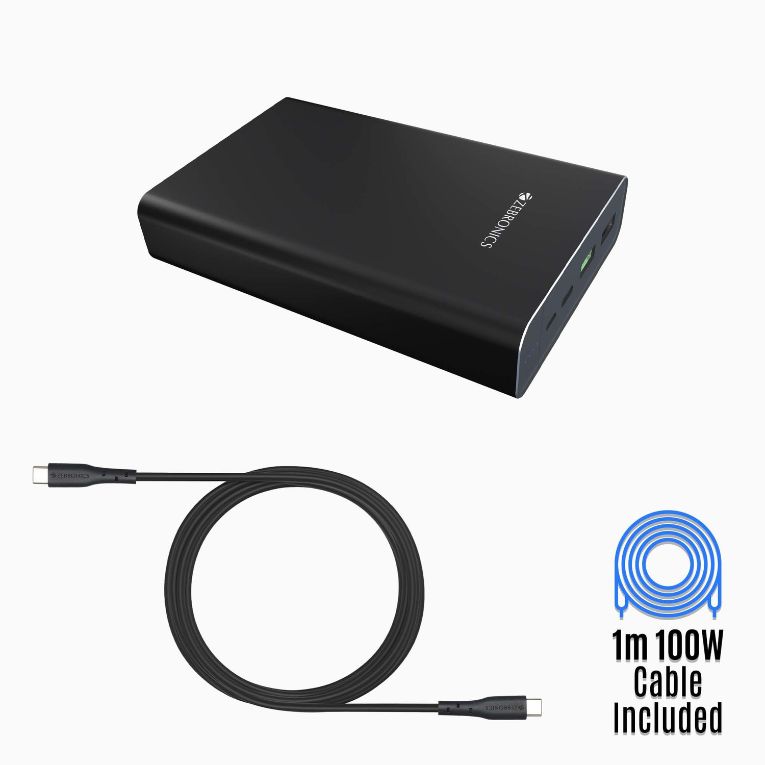 Image of ZEBRONICS 19200 mAh 100 W Power Bank