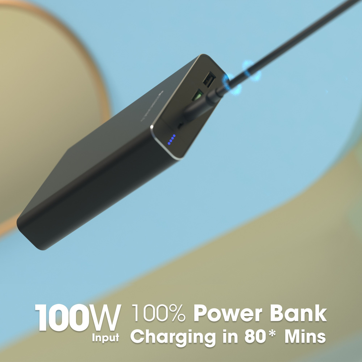 Image of ZEBRONICS 19200 mAh 100 W Power Bank