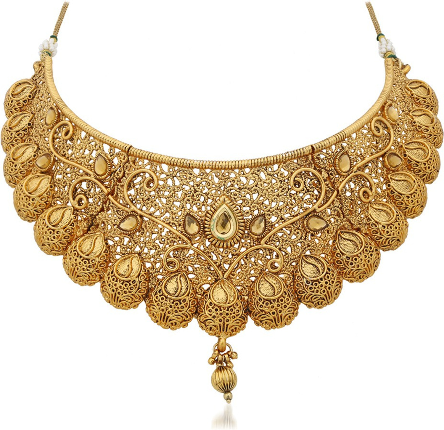 Image of APARA Zinc Gold-plated Gold Jewellery Set