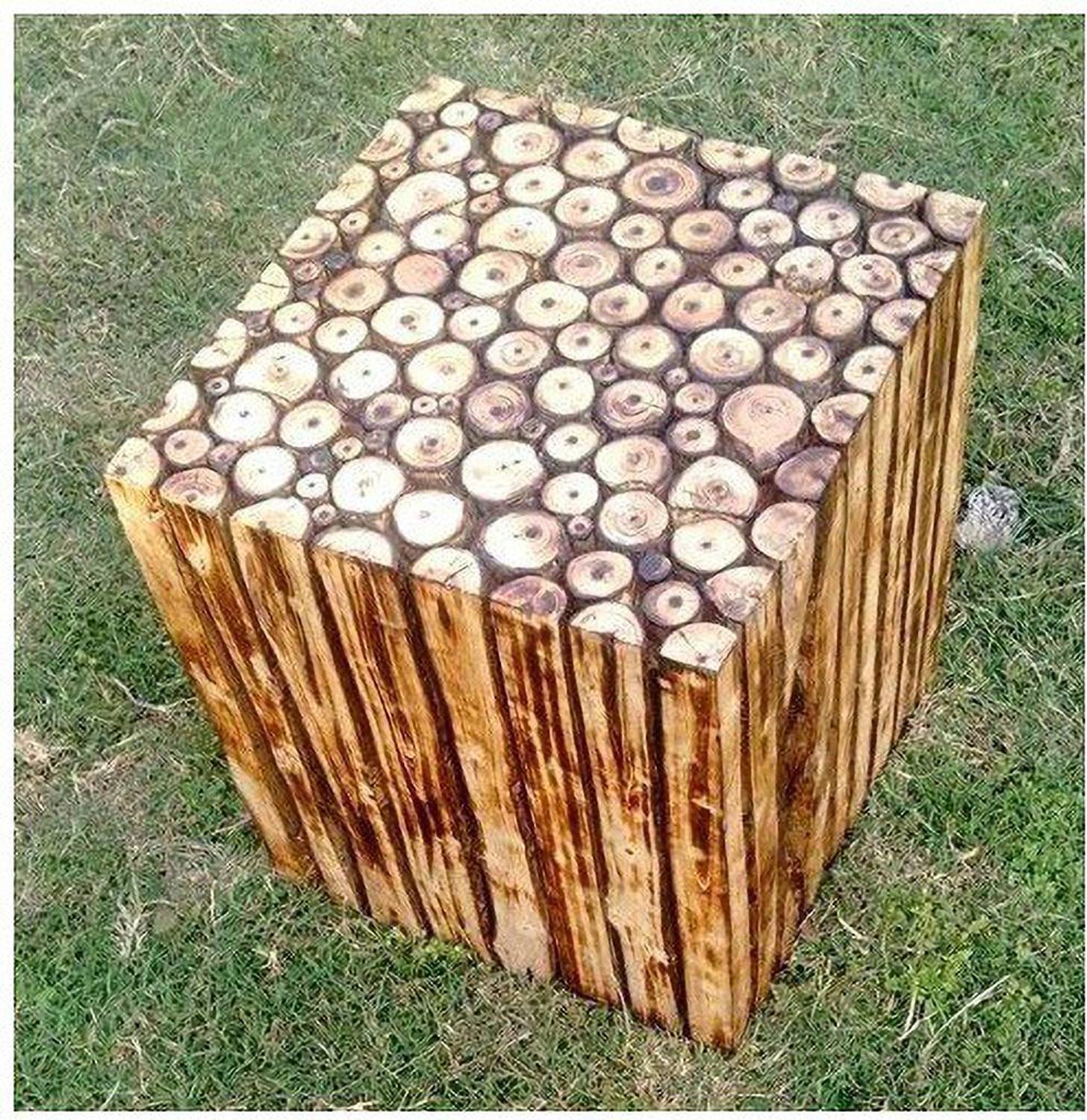 Smarts collection Antique Style Wooden Handcrafted Square Shape S