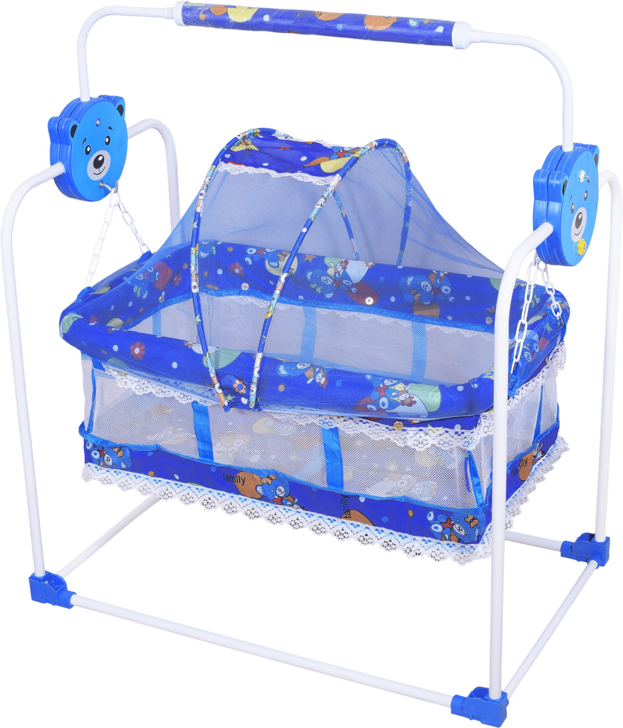Image of FLIPZON Premium New Born Baby Sleep Swing Cradle /Jhula /Palna /Bed /Baby Bedding Bassinet