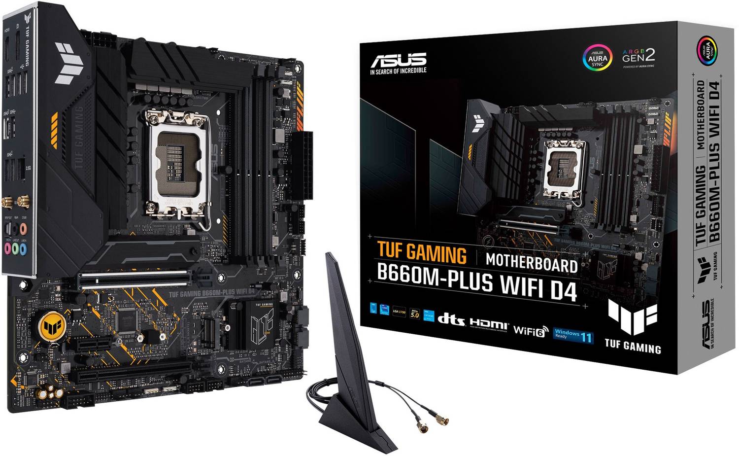 ASUS TUF GAMING B660M-PLUS WIFI D4 LGA 1700Socket Micro-ATX Intel