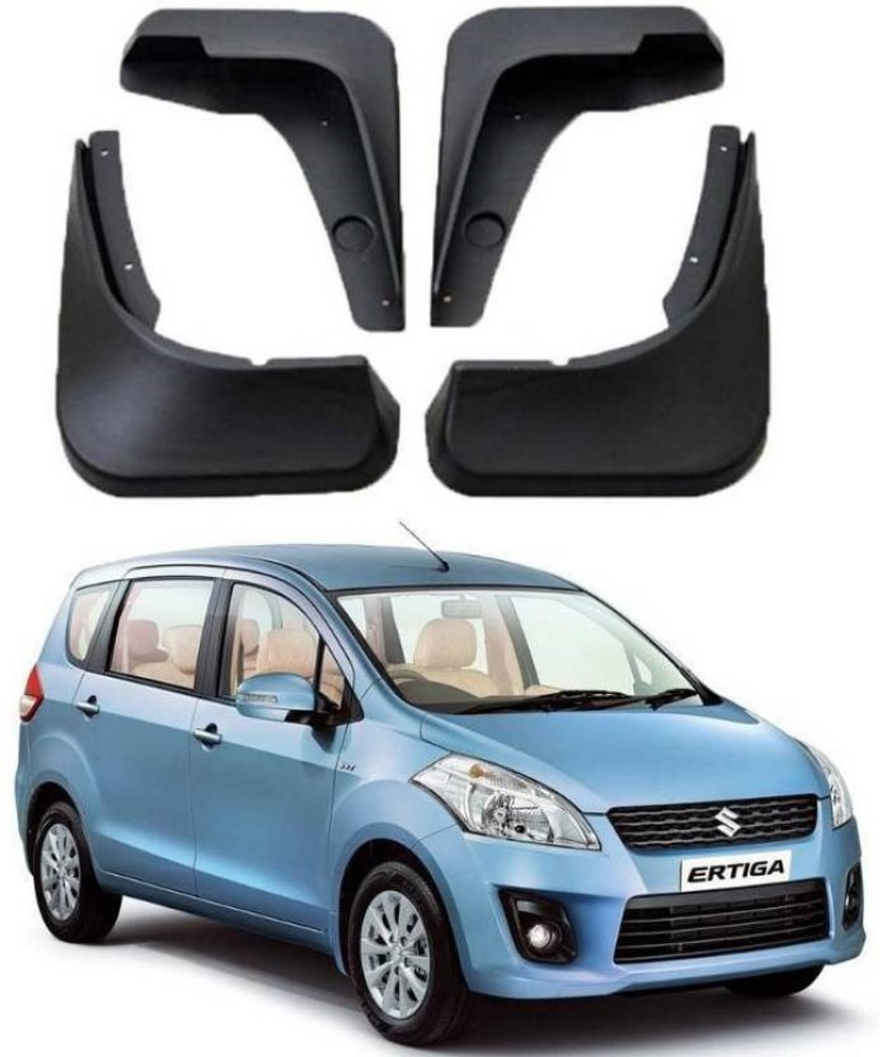ASRAUTO Rear Mud Guard, Front Mud Guard For Maruti Ertiga 2012, 2013, 2014, 2015, 2016, 2017, 2019, 2020
