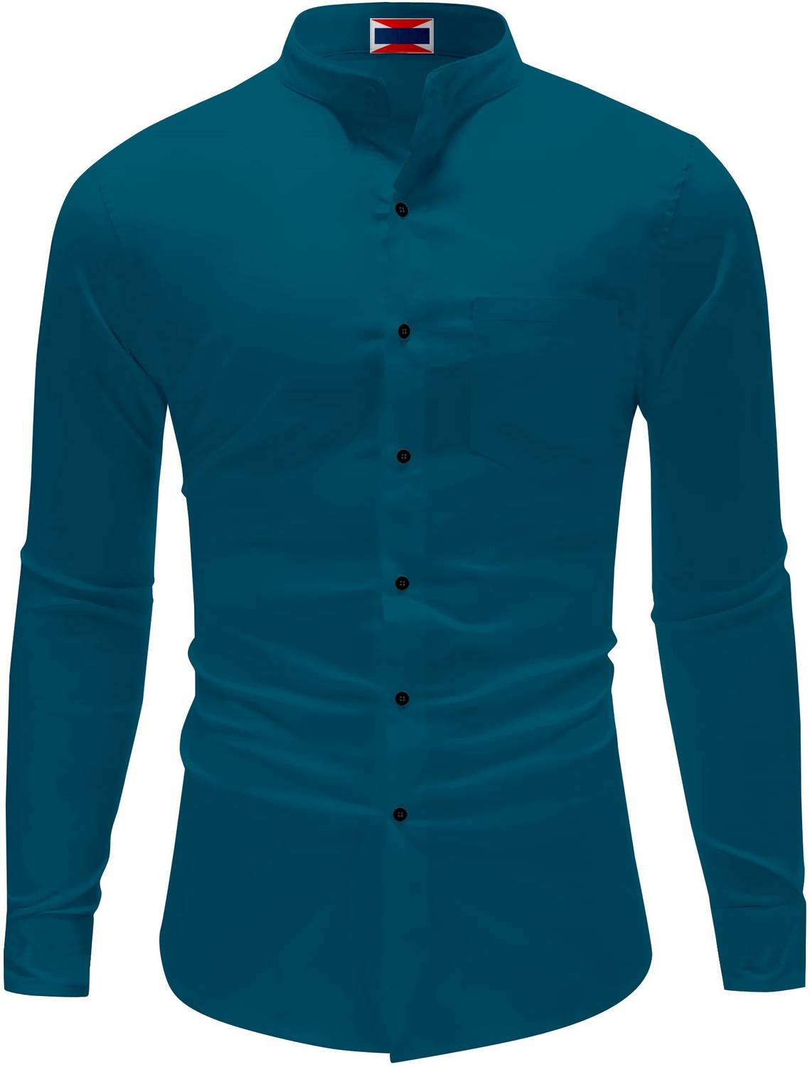 Newness Men Solid Casual Blue Shirt